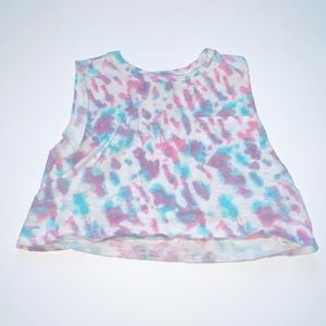Hollister Tie Dye Cropped Tank Top